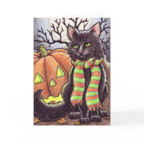 Halloween Cat notecard