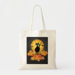 Halloween Cat on Pumpkin Bag