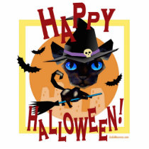 Halloween Cat Party Art - Multi photo sculptures