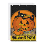 Halloween Cat Party Invitation