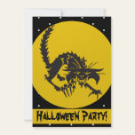 Halloween Cat Party Invitation