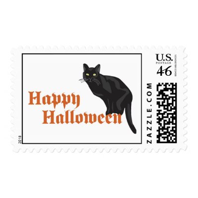 Halloween Cat postage
