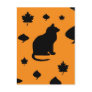 halloween cat postcard