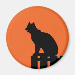 Halloween Cat Refrigerator Magnet