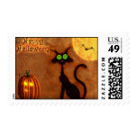 halloween cat stamp