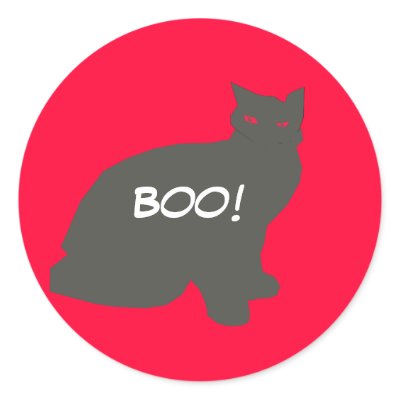 Halloween Cat stickers