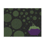 halloween cauldron bubbles postcard