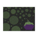 halloween cauldron bubbles postcards