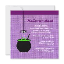 Halloween Cauldron Personalized Announcements