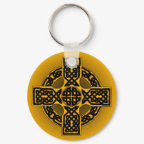 Halloween celtic cross keychain