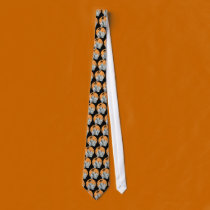 Halloween Cemetery Cat ties
