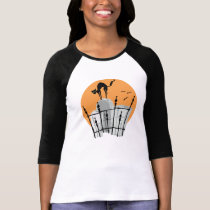 Halloween Cemetery Cat t-shirts by AHalloweenTrail Halloween Cemetery Cat t-shirts