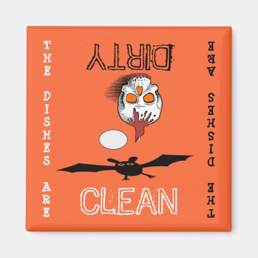 Halloween Clean Dirty Dishwasher Zazzle