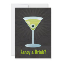 Halloween cocktail custom announcement
