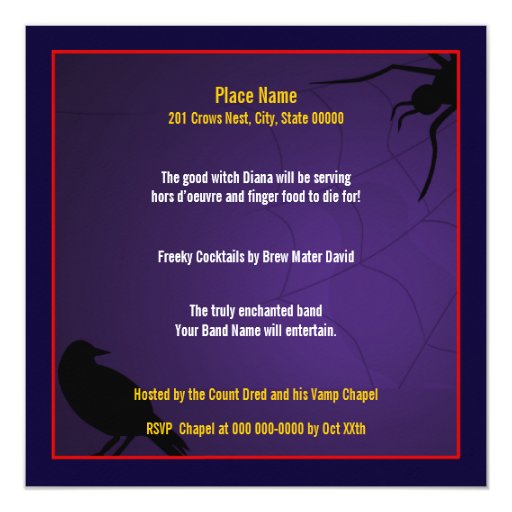 Halloween Cocktail Party Invitation