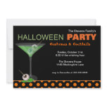 Halloween Cocktails and Costume Party Invitation
