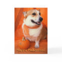 Halloween Corgi Card