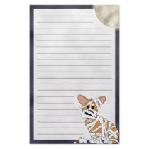 Halloween Corgi Mummy Stationery by MenagerieMayhem Halloween Corgi Mummy Stationery