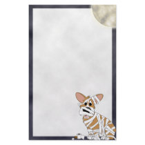 Halloween Corgi Mummy Stationery (Unlined) by MenagerieMayhem Halloween Corgi Mummy Stationery (Unlined)