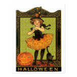 Halloween Costume and Cat Post Cards