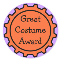 Halloween Costume Award Stickers