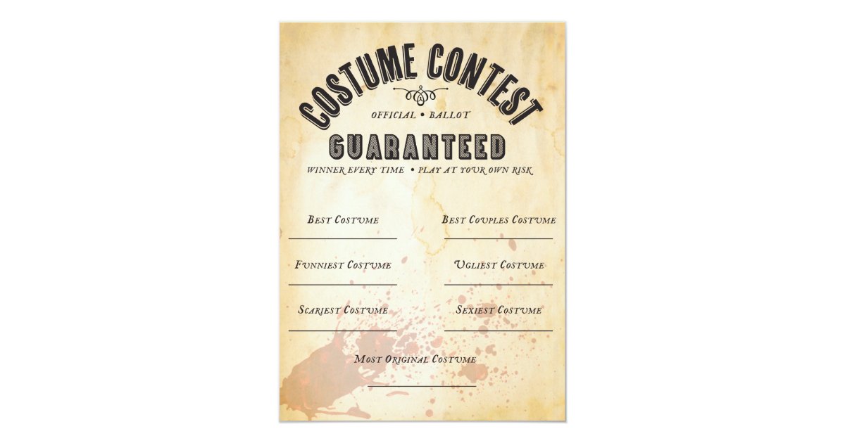 halloween-costume-contest-official-ballot-card-zazzle
