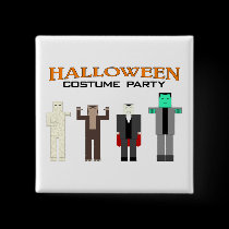 Halloween Costume Party buttons