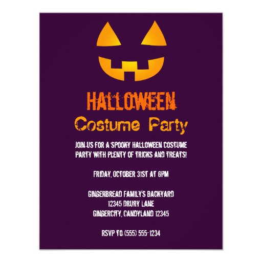 Halloween Costume Party Invitation