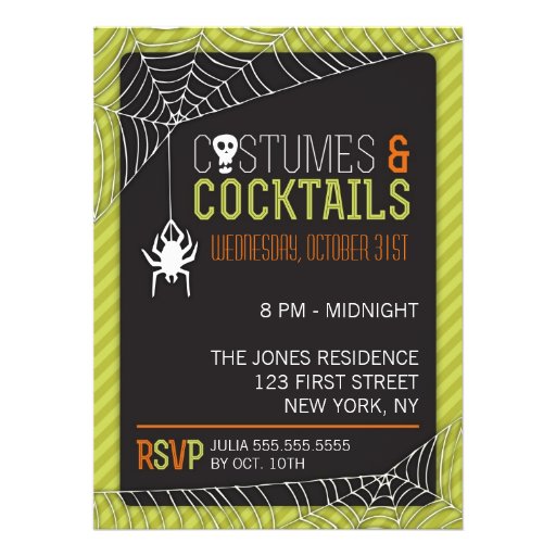 Halloween Costume Party Invitation (front side)
