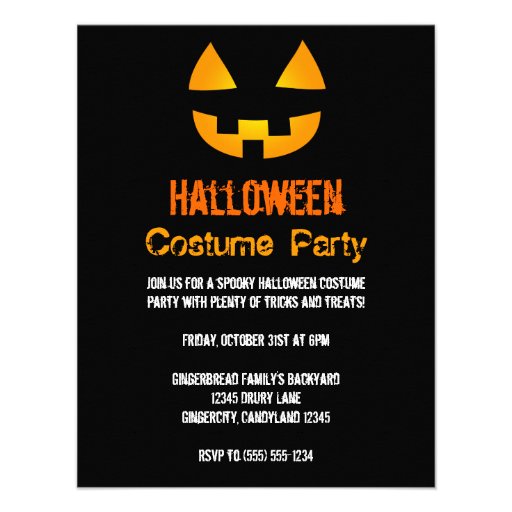 Halloween Costume Party Invitation