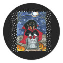 Halloween Count Dachshund stickers by Dachshunds_by_Joanne Halloween Count Dachshund stickers