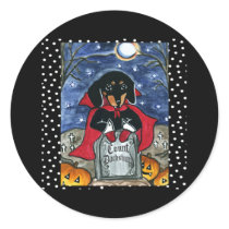 Halloween Count Dachshund stickers by Dachshunds_by_Joanne Halloween Count Dachshund stickers