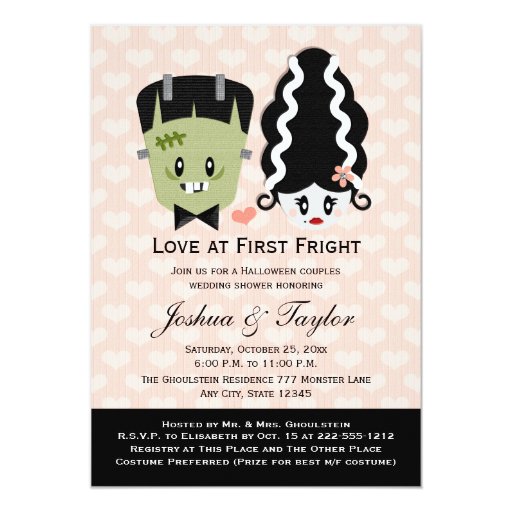 Zazzle couples wedding shower invitations