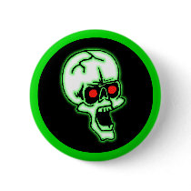 Halloween Creepy Skull Pin