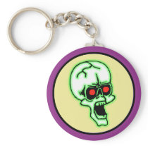 Halloween Creepy Skull Keychain