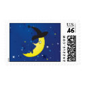 halloween crescent postage