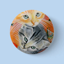 Halloween Critters Kitties Button buttons