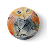 Halloween Critters Kitties Button