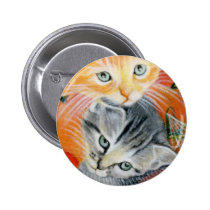 Halloween Critters Kitties Button buttons