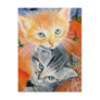 halloween critters kitties postcard