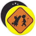 Halloween Crossing Pinback Button