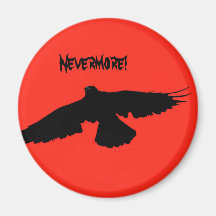 Halloween Crow Card Refrigerator Magnets