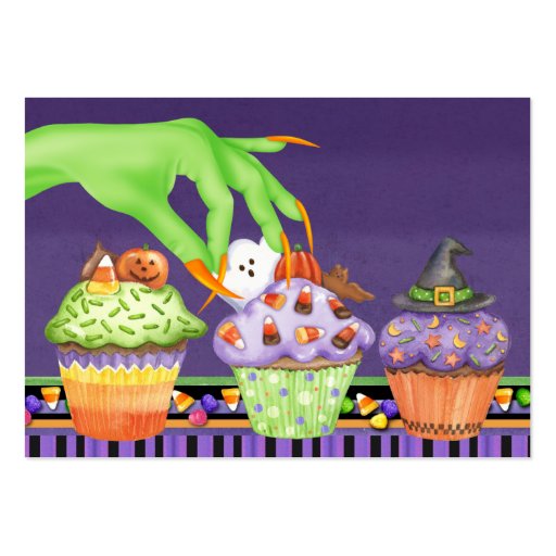 Halloween Cupcake Kitchen Card - SRF Business Cards (front side)
