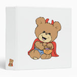 halloween cute little devil  teddy bear design binders