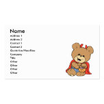 halloween cute little devil  teddy bear design business cards