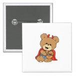 halloween cute little devil  teddy bear design buttons