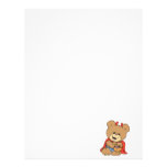 halloween cute little devil  teddy bear design letterhead