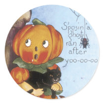 Halloween Cute Pumpkin Stickers - Trick or Treat's by golden_oldies Halloween Cute Pumpkin Stickers - Trick or Treat's
