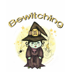 Halloween Cute Witch Black T-Shirt shirt