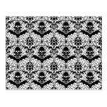 Halloween Damask Post Cards